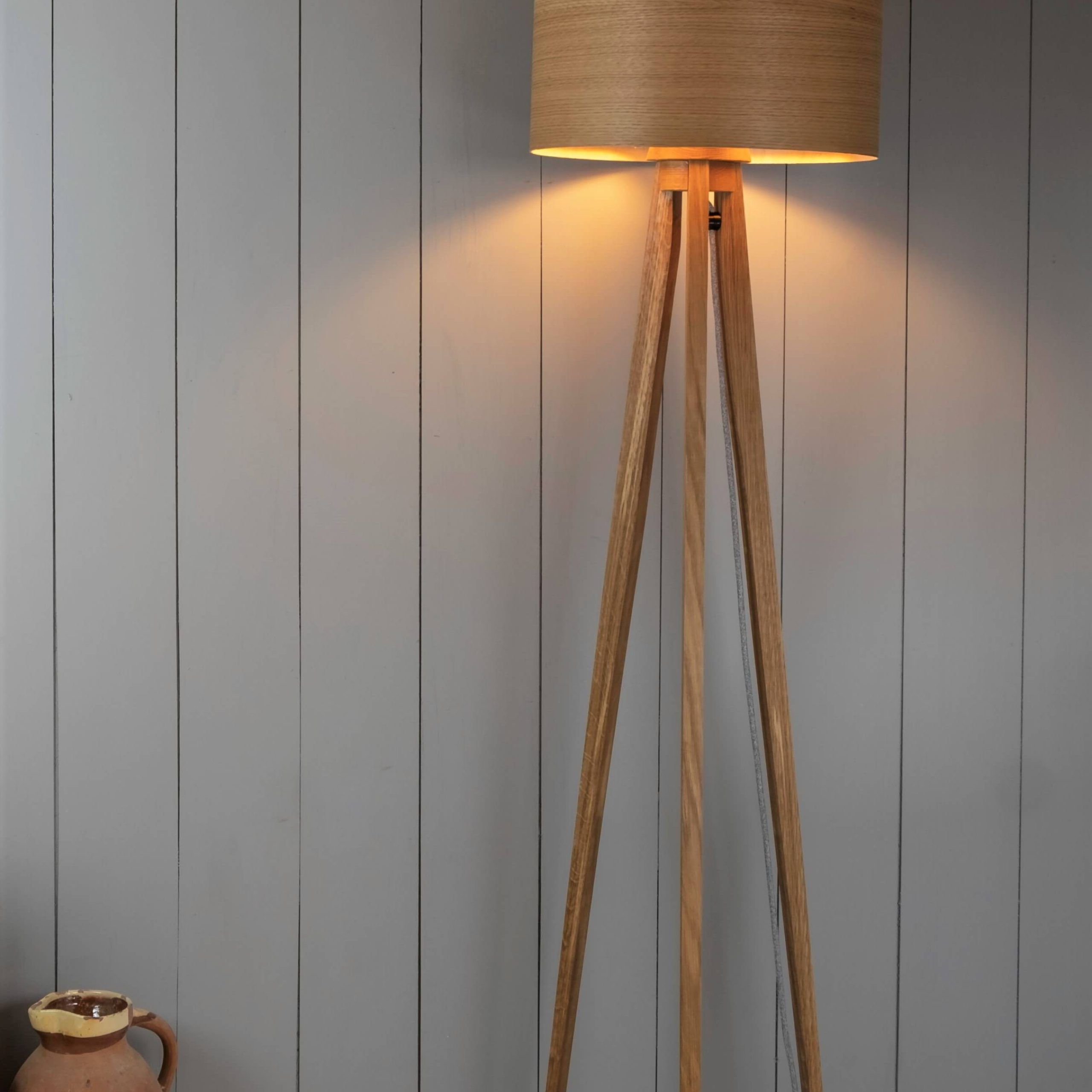 Well Liked Pure Floor Lamp – Stuart Lamble Designs Regarding Oak Standing Lamps (View 3 of 10)