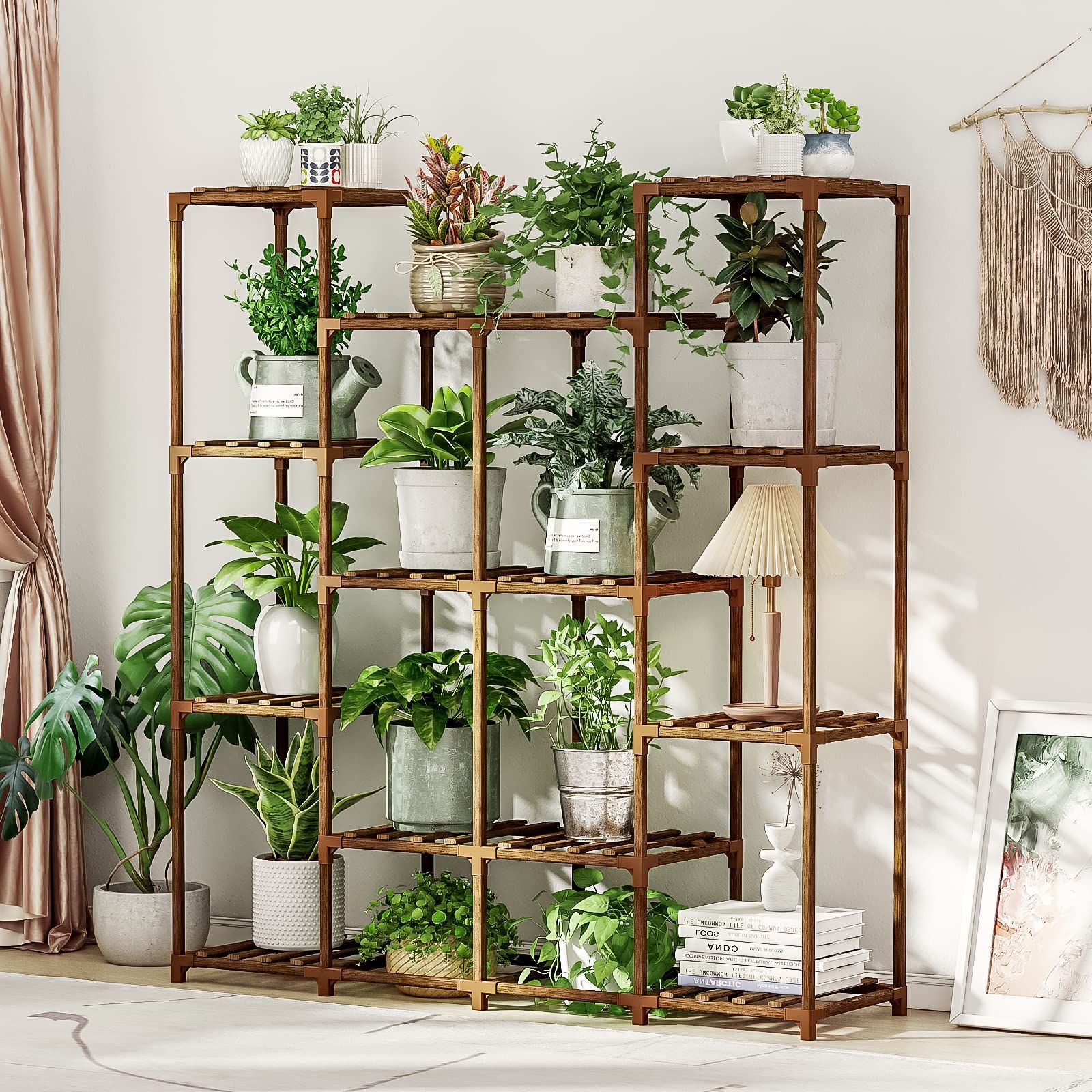 Widely Used Tall Plant Stands Inside Bamworld Plant Stand Indoor Plant Shelf Tall Plant Stands 14 Potted Outdoor Plant  Stand Indoor Plant (View 3 of 10)