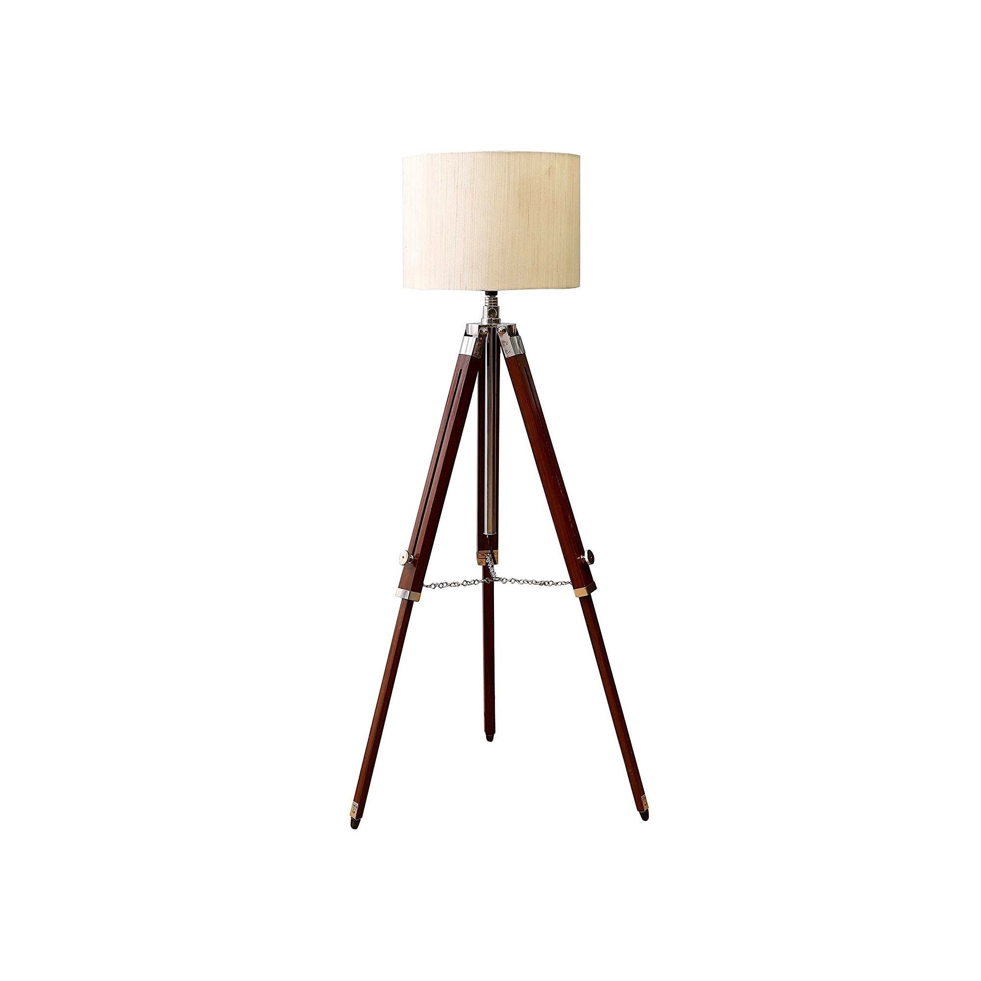 Wood Tripod Standing Lamps Intended For Most Current Tripod Floor Lamp – Etsy (View 7 of 10)