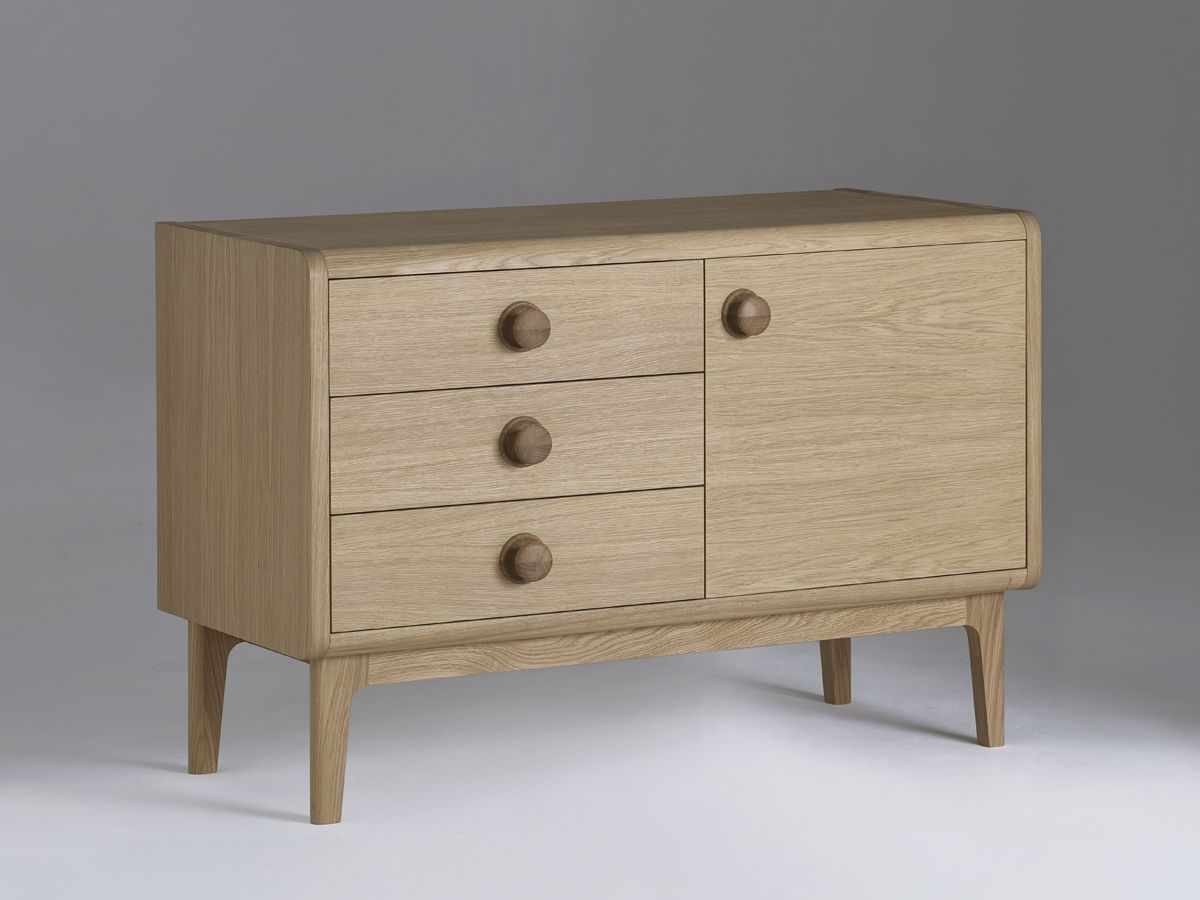 Collection 1 Contemporary Oak Compact Sideboard – Living Room Collection 1 Contemporary  Oak Sideboard From Living Room Intended For Most Recently Released Transitional Oak Sideboards (Photo 2 of 10)
