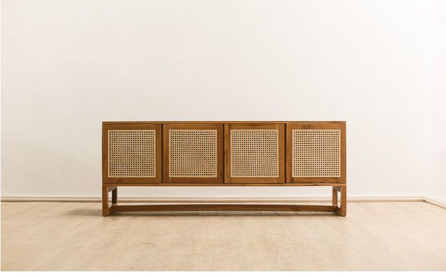 Most Recently Released Assembled Rattan Buffet Sideboards Pertaining To Noosa Wood & Rattan Sideboard Buffet (View 10 of 10)
