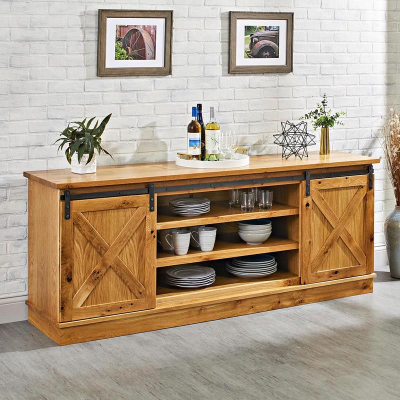 Sideboards Double Barn Door Buffet Intended For Preferred Barn Door Buffet Woodworking Plan Plan From Wood Magazine (View 6 of 10)