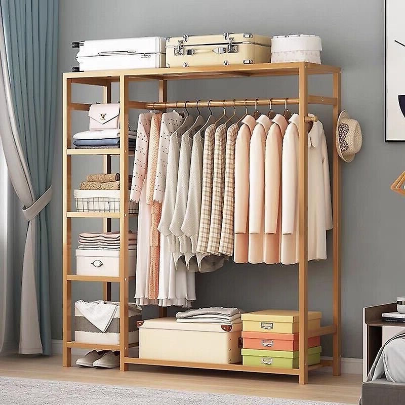 Featured Photo of 10 Inspirations Wardrobes with Cover Clothes Rack