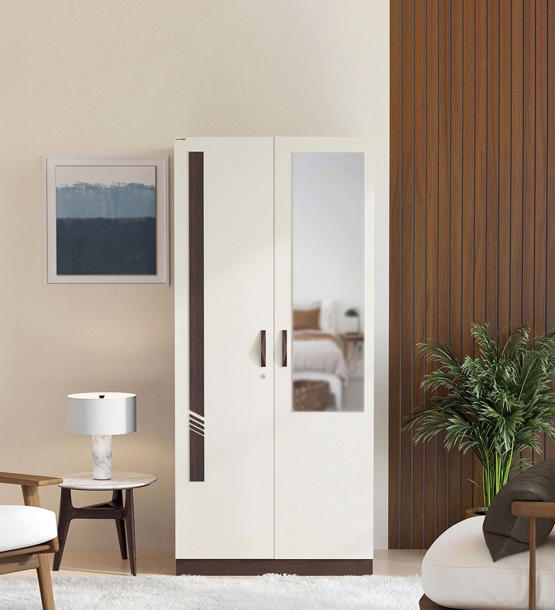 [%buy Andrie 2 Door Wardrobe In Wenge & White Finish With Mirror At 26% Off Bluewud | Pepperfry Throughout Preferred 2 Door Wardrobes|2 Door Wardrobes Pertaining To Preferred Buy Andrie 2 Door Wardrobe In Wenge & White Finish With Mirror At 26% Off Bluewud | Pepperfry|most Recent 2 Door Wardrobes With Regard To Buy Andrie 2 Door Wardrobe In Wenge & White Finish With Mirror At 26% Off Bluewud | Pepperfry|latest Buy Andrie 2 Door Wardrobe In Wenge & White Finish With Mirror At 26% Off Bluewud | Pepperfry Inside 2 Door Wardrobes%] (Photo 9 of 10)