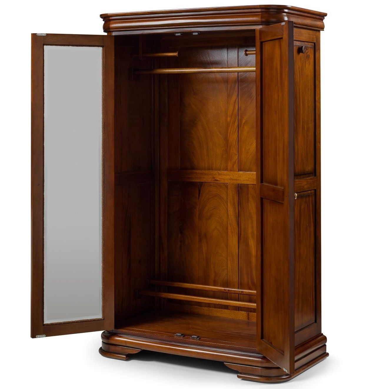 Mahogany Wardrobes In 2017 Antoinette French Sleigh Double Wardrobe (Photo 9 of 10)