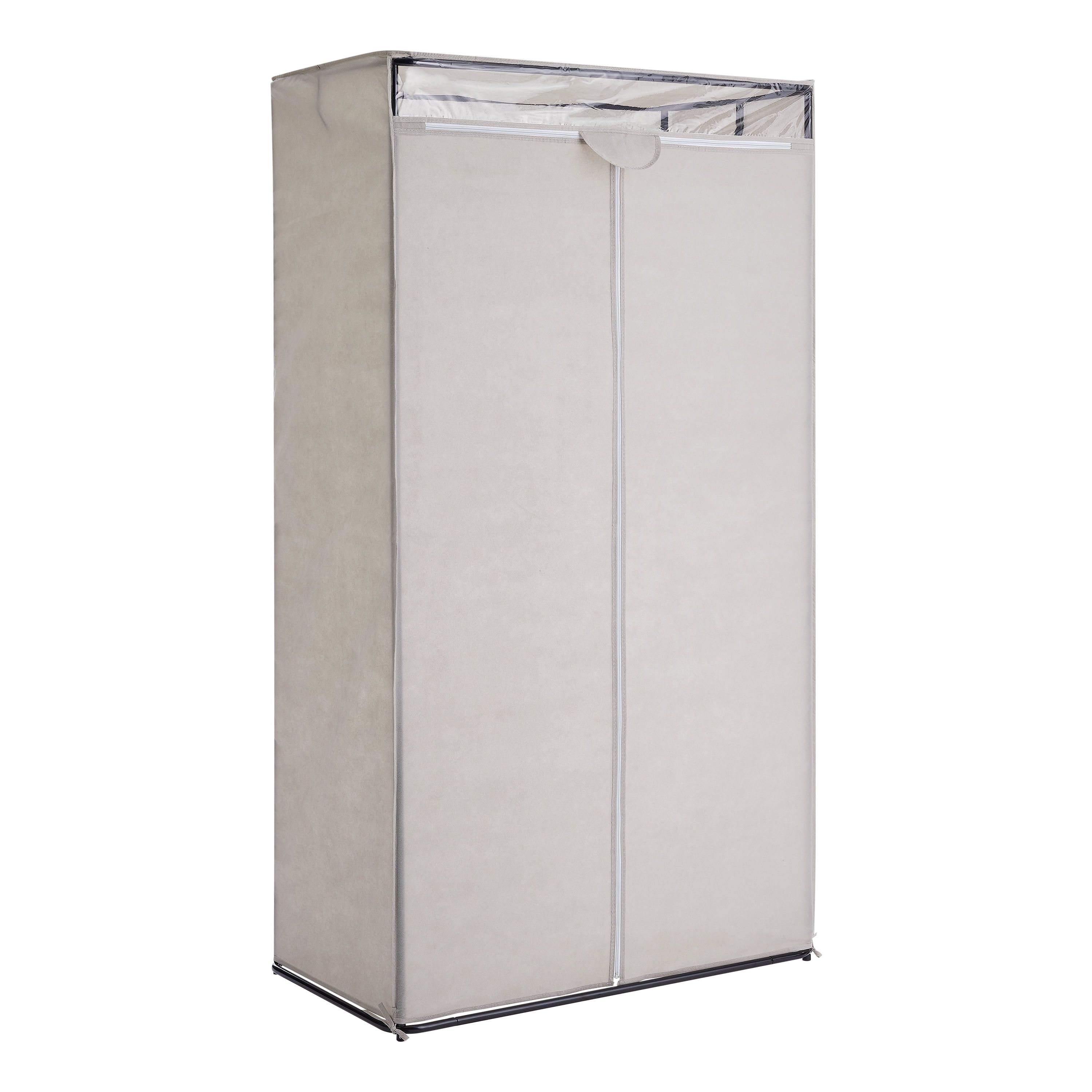 Mainstays Single Tier Zippered Clothes Closet, 36", Grey Pumice, Bedroom –  Walmart Intended For Best And Newest Single Tier Zippered Wardrobes (Photo 1 of 10)
