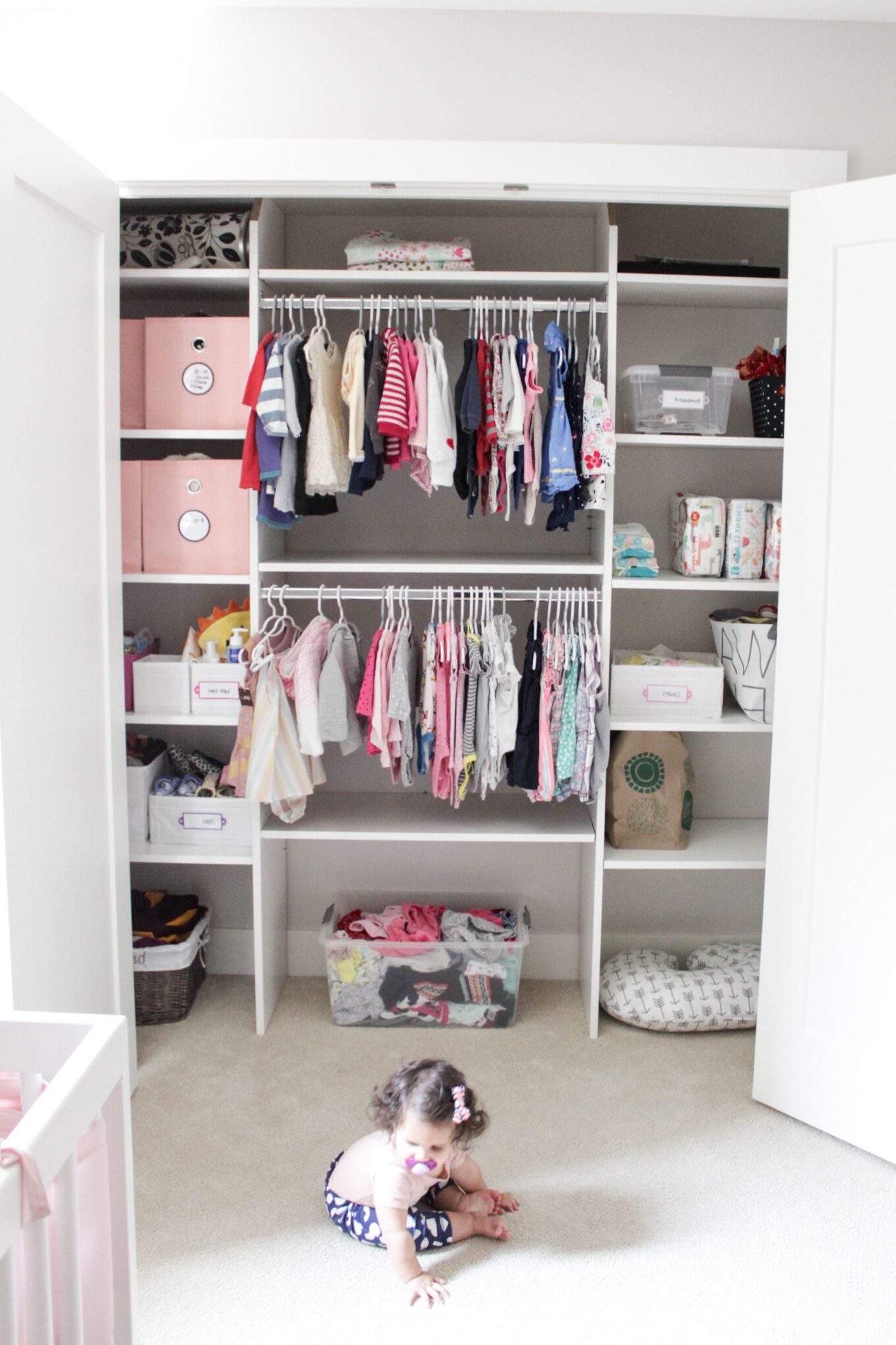 Newest Baby Clothes Wardrobes Pertaining To 7 Genius Tips For How To Organize Baby Clothes (+ Stuff) (View 4 of 10)