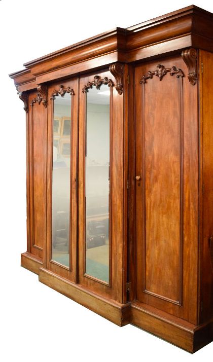 Sold Four Door Victorian Mahogany Wardrobe – Country Homes Antiques With Well Known Mahogany Wardrobes (Photo 10 of 10)