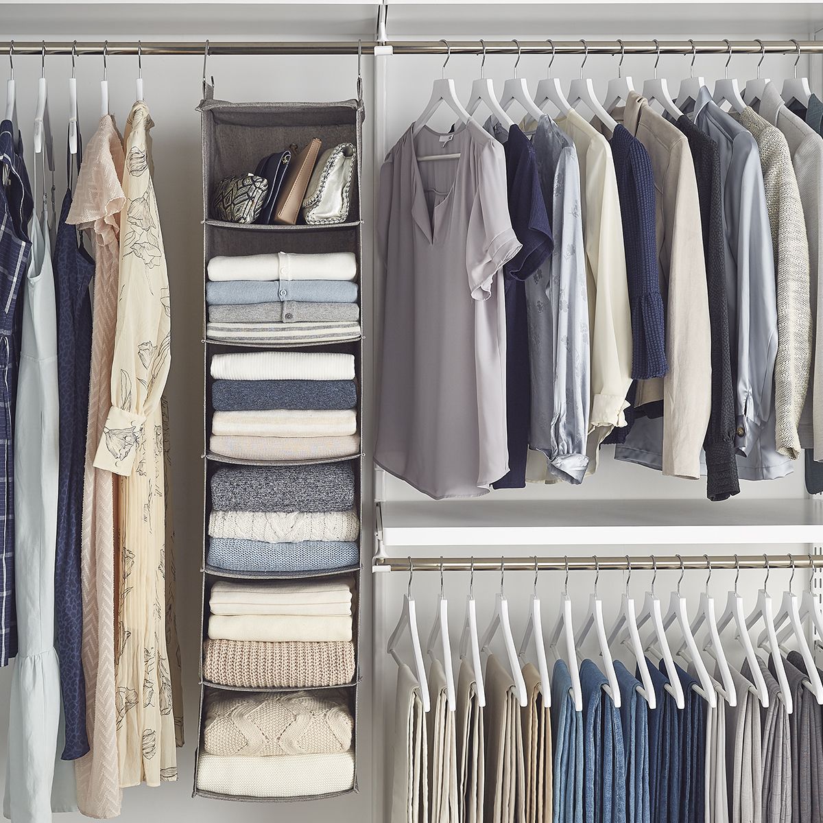 The Container Store With Regard To Hanging Closet Organizer Wardrobes (Photo 4 of 10)