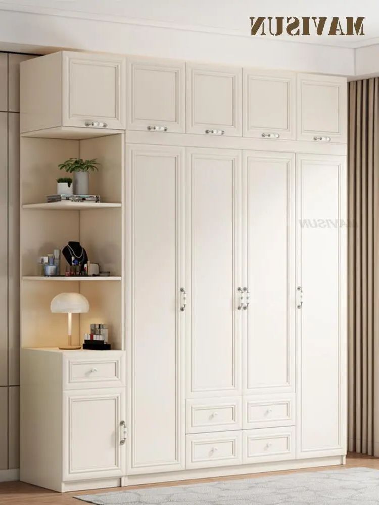 Wardrobe Closet Bedroom Clothes –  White – Aliexpress Regarding Fashionable Garment Cabinet Wardrobes (Photo 4 of 10)