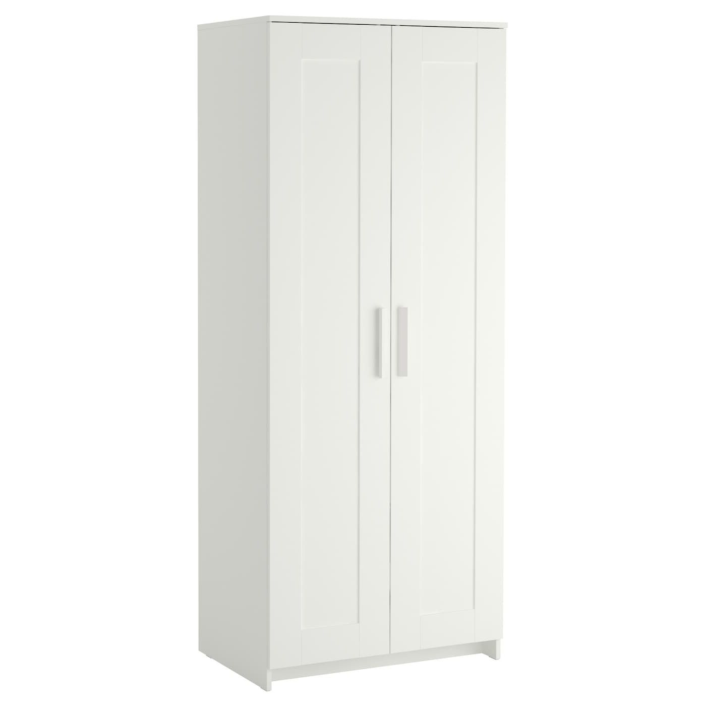 Widely Used 2 Door Wardrobes Throughout Brimnes Wardrobe With 2 Doors, White, 30 3/4x74 3/4" – Ikea (Photo 1 of 10)