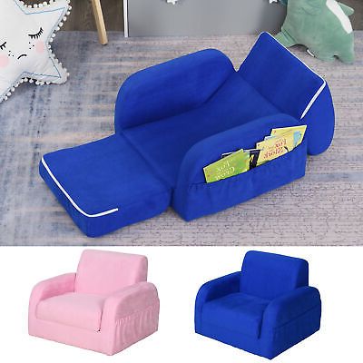 2 In 1 Foldable Sofas In Favorite 2 In 1 Kids Armchair Sofa Bed Fold Out Padded Toddler Furniture For 3 4  Years (Photo 5 of 10)