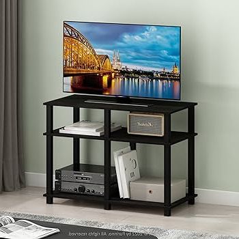 Amazon: Furinno Romain Turn N Tube Stand For Tv Up To 40 Inch, 40 Inch,  Espresso/black : Everything Else Regarding Well Known Romain Stands For Tvs (View 3 of 10)