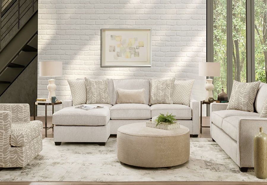 Best And Newest Sofas In Cream Regarding Behold Home Saint Charles Cream Sofa With Chaise And Loveseat (Photo 5 of 10)