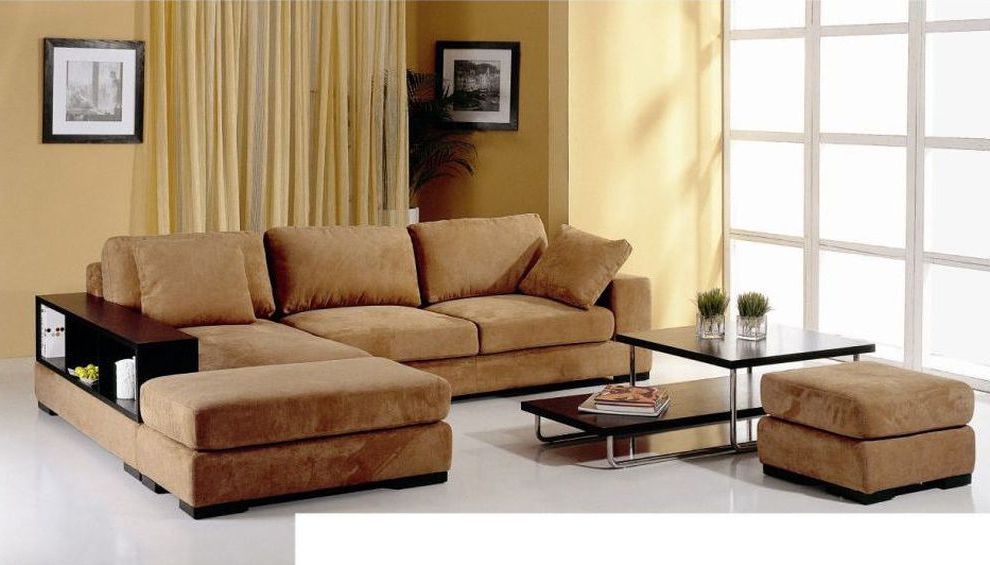Comfyco With Regard To Fashionable Sofas With Ottomans In Brown (View 7 of 10)