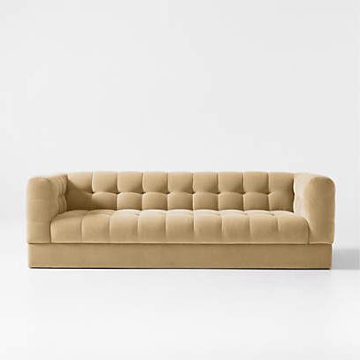 Crate & Barrel With Regard To Tufted Upholstered Sofas (View 9 of 10)