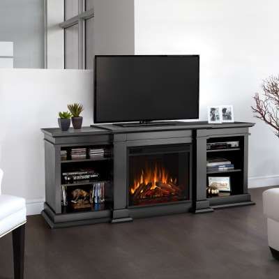 Electric Fireplace Tv Stands & Entertainment Centers – Real Flame® Throughout Well Liked Tv Stands With Electric Fireplace (Photo 9 of 10)