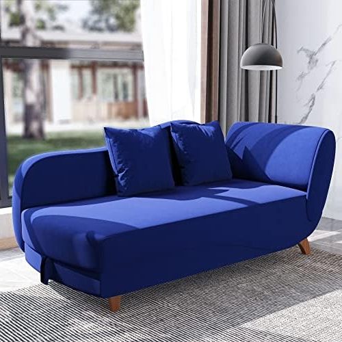 Famous Modern Velvet Sofa Recliners With Storage Inside Amazon: Nosga Recliner Sofa Lounger, Multifunctional Reclining Chair  Soft Velvet Upholstered Chaise Lounge Storage Recliner, Modern Velvet  Upholstered Sofa Recliner For Living Room Bedroom(blue) : Home & Kitchen (View 2 of 10)