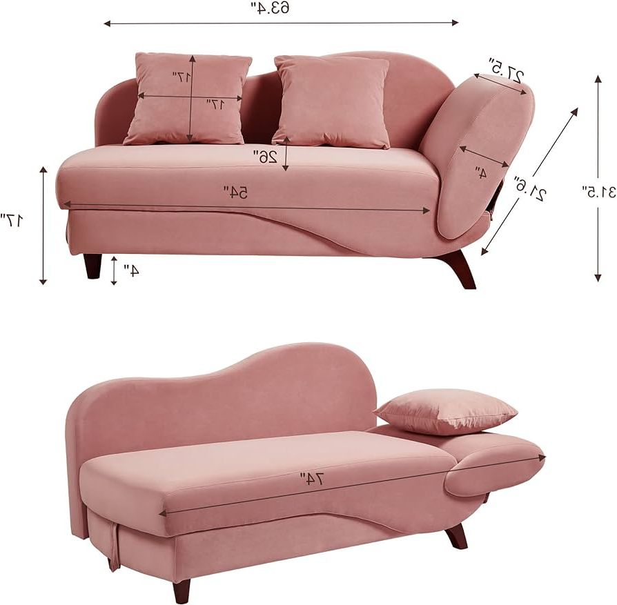 Fashionable Modern Velvet Sofa Recliners With Storage In Amazon: Avzear Storage Sofa Recliner, Soft Velvet Upholstered Sofa  Lounger, Storage Recliner Modern Velvet Upholstered Sofa Recliner For  Living Room Bedroom, Pink : Home & Kitchen (Photo 3 of 10)