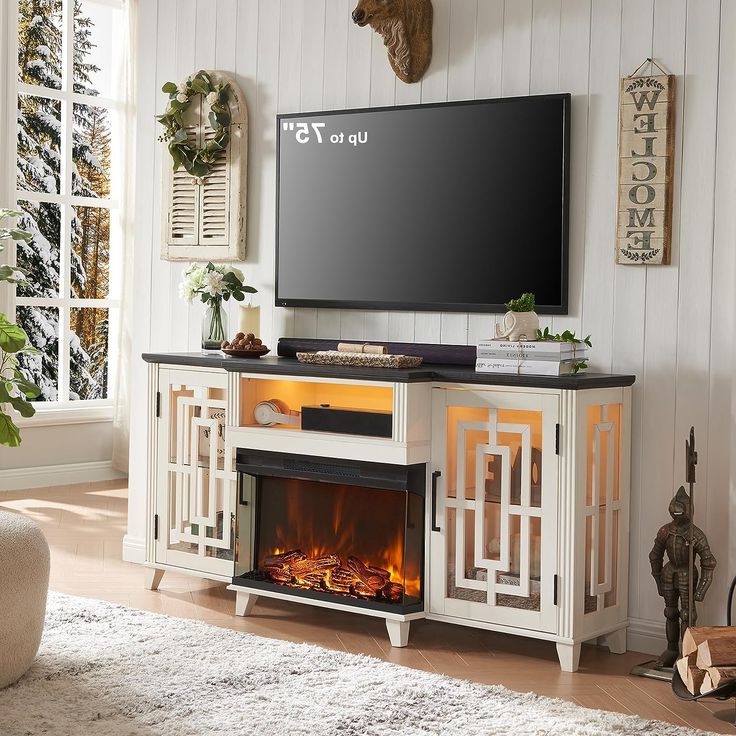 Fireplace Tv Stand, Living Room Cabinets, (View 9 of 10)