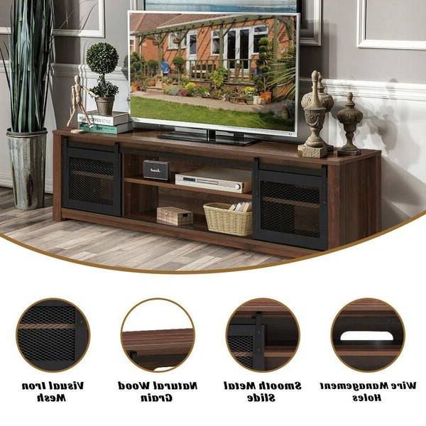 Forclover 59 In. Coffee Tv Stand Fits Tv's Up To 65 In (View 4 of 10)