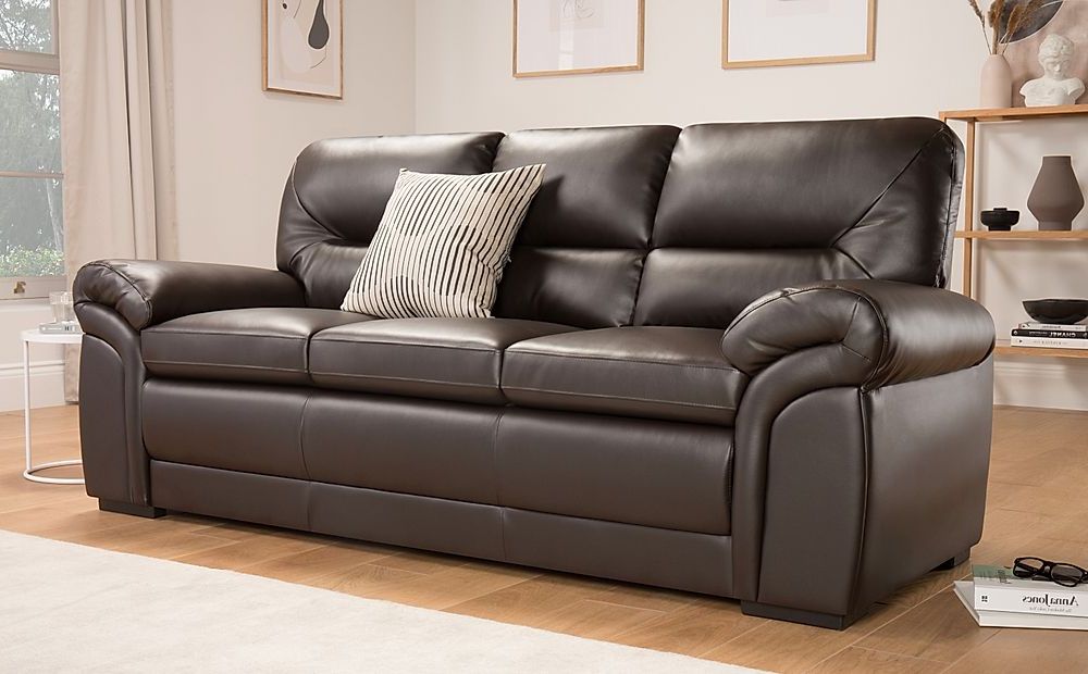 Furniture  And Choice In Faux Leather Sofas In Chocolate Brown (Photo 1 of 10)