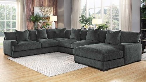 Featured Photo of 10 Best Collection of Dark Gray Sectional Sofas