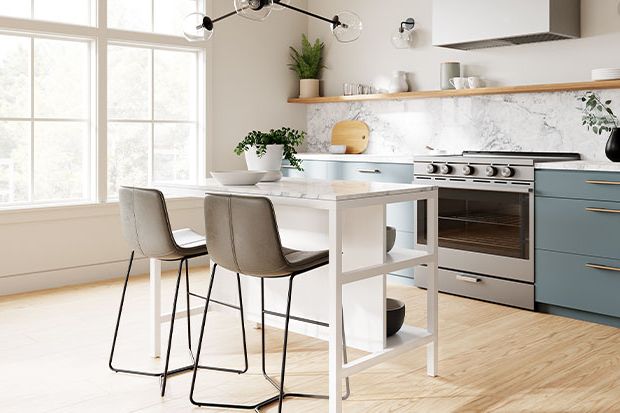 House & Home – 12 Freestanding Tables That Will Add Style, Storage And Prep  Space To Your Kitchen Within Trendy Freestanding Tables With Drawers (Photo 2 of 10)