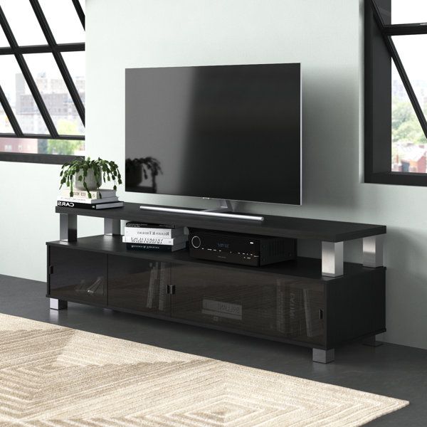 Latest Wide Entertainment Centers Inside Wade Logan® Kendari Extra Wide Tv Stand For Tvs Up To 95" & Reviews (View 6 of 10)