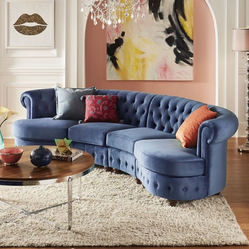 Light Blue Sofas – Foter With Regard To Preferred Sofas In Blue (Photo 1 of 10)