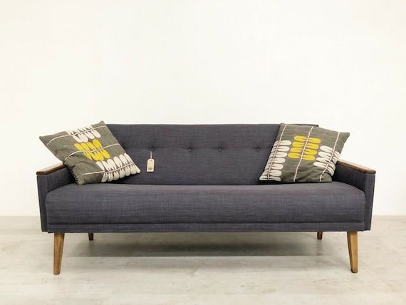Mid Century 3 Seat Couches For Well Known Vintage Inspired Danish Mid Century 60s 3 Seater Cocktail Sofa – Etsy (Photo 10 of 10)