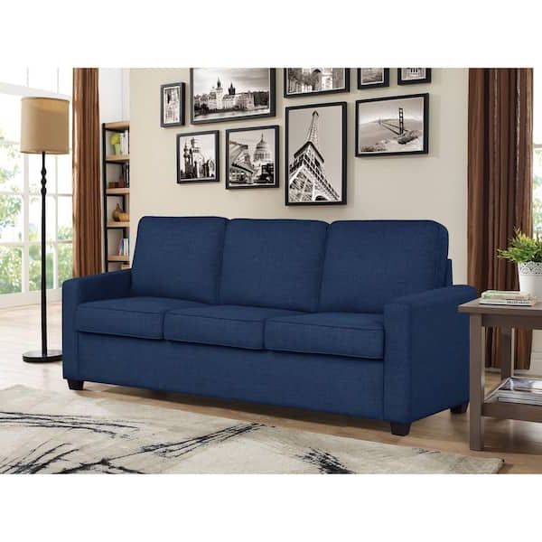 Most Recent Navy Sleeper Sofa Couches Inside Lifestyle Solutions Jen 80 In (View 4 of 10)