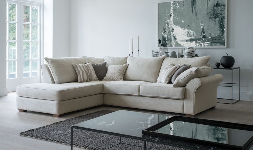 Most Recently Released Sofas In Cream Intended For Cream Sofa – Collins & Hayes (Photo 1 of 10)