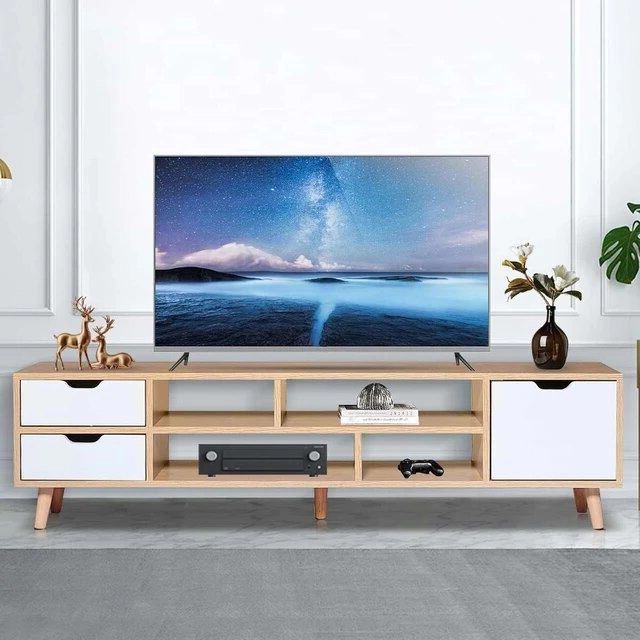 Most Up To Date Modern Tv Cabinet With Drawers Tv Stands Living Room Furniture Shelf  Storage For Tv Up To 55" Flat Screen Storage Shelves – Tv Stands –  Aliexpress Inside Stand For Flat Screen (View 9 of 10)
