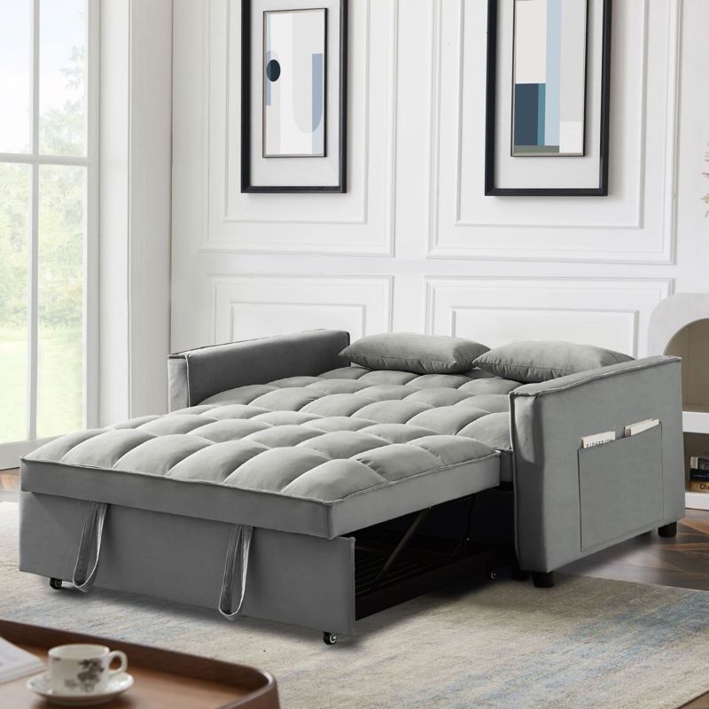Queen Size Convertible Sofa Beds Throughout Favorite Modern Pull Out Sofas Bed – Foter (View 10 of 10)
