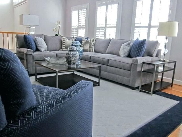 Sofas In Bluish Grey Intended For Trendy Pin On Decoracion De Interiores Salas (Photo 6 of 10)