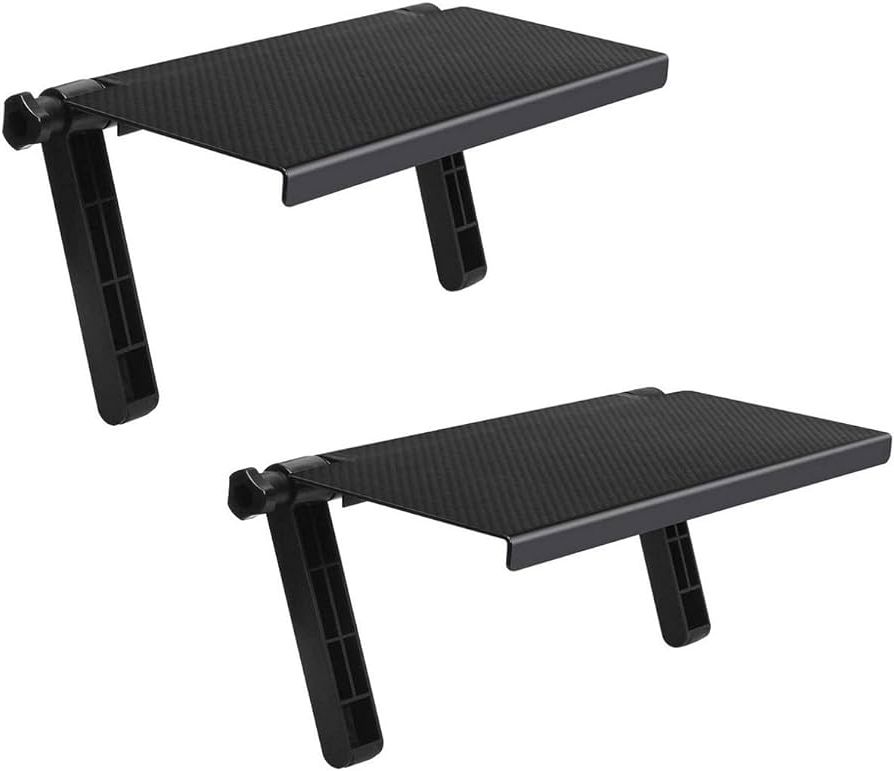 Trendy Amazon: Tv Top Shelf Mounting – Screen Top Shelf, Tv Screen Storage Bracket  Stand, Tv Monitor Stand, Tv Wall Mount, Wall Tv Bracket, Cable Box Shelf  For Wall Mounted Tv (2pack) Black : Intended For Top Shelf Mount Tv Stands (Photo 3 of 10)
