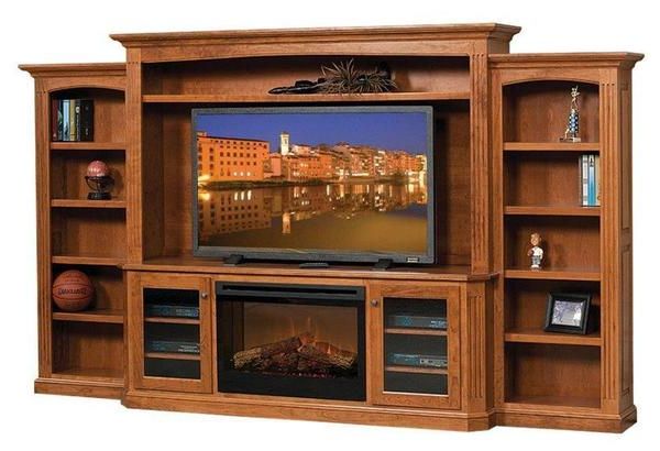 Trendy Wide Entertainment Centers Pertaining To Horizon Entertainment Center With Electric Fireplace From (View 8 of 10)