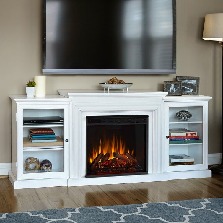 Tv Stands With Electric Fireplace For Most Recently Released Real Flame Frederick 72'' Tv Stand With Fireplace & Reviews (Photo 2 of 10)