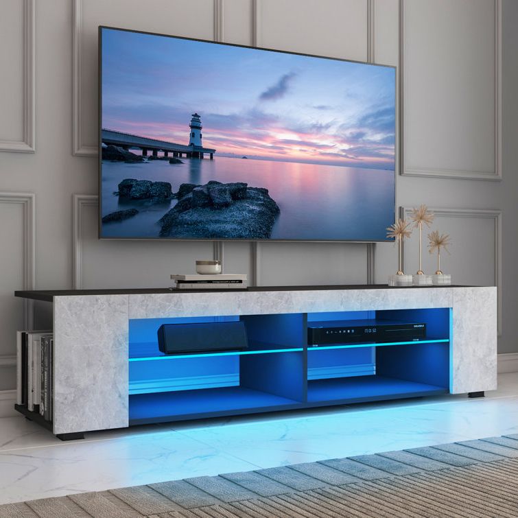 Wayfair For Tv Stands With Lights (Photo 8 of 10)