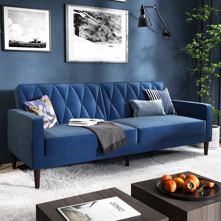 Wayfair Within Navy Sleeper Sofa Couches (View 10 of 10)