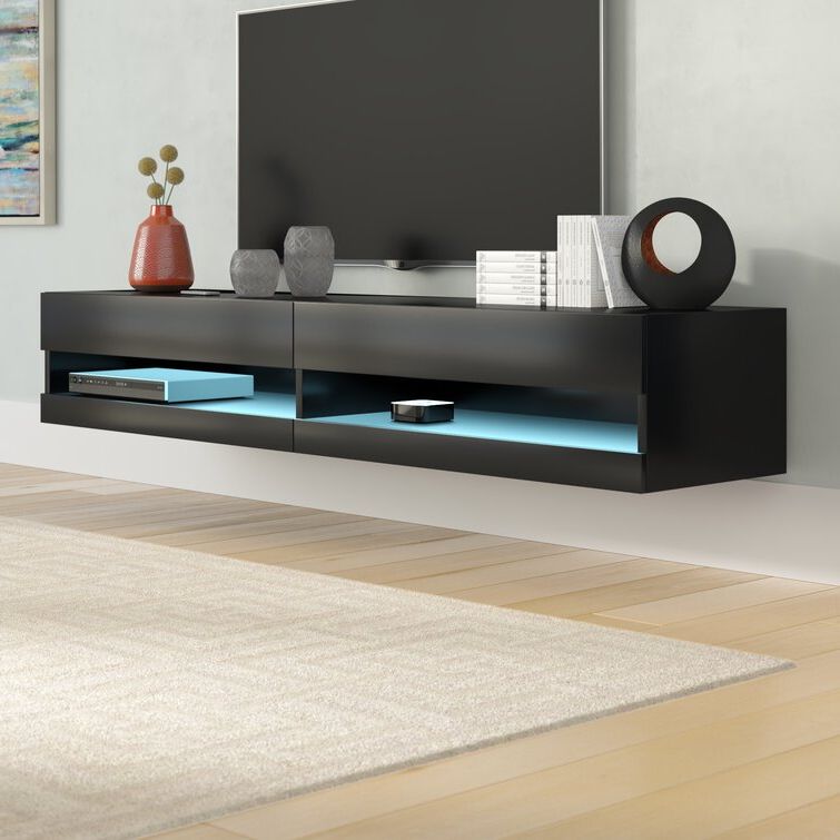 Well Liked Orren Ellis Ramsdell Floating Tv Stand For Tvs Up To 78" & Reviews (View 6 of 10)