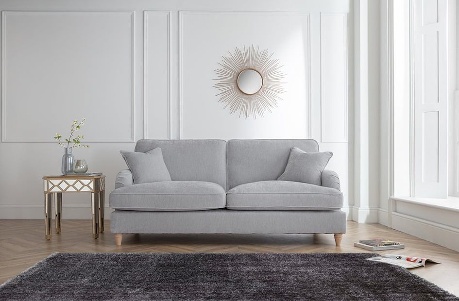 Well Liked Sofas In Light Grey Throughout What Colour Sofa Goes With Grey Carpets? – Furniturebox Uk (View 8 of 10)