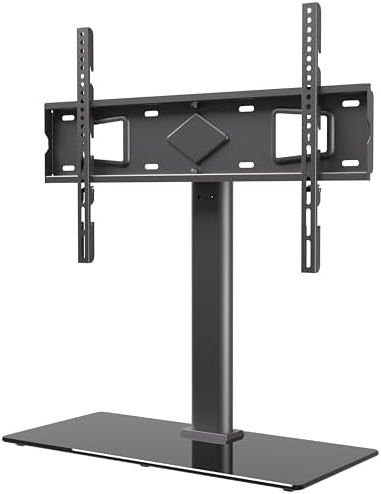 Widely Used Universal Tabletop Tv Stands Inside Amazon: Promounts Universal Table Top Tv Stand For 37 72 Inch Lcd Led  Smart Tvs, ± 25° Swivel Tv Stand, Steel Tv Mount Bracket, Sturdy Thick  Tempered Glass Base, Max Vesa 600x400 (amsa6401) : Electronics (View 8 of 10)