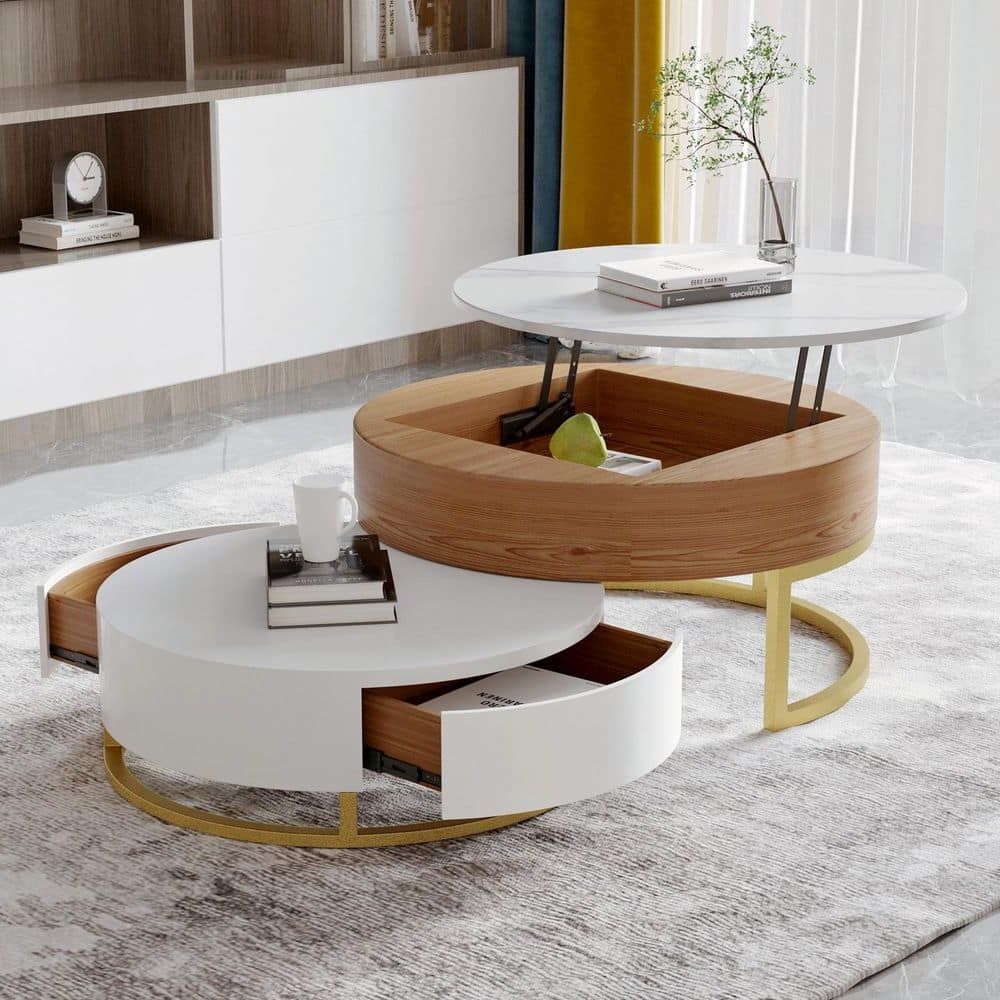 Coffee Tables With Storage Pertaining To Fashionable Magic Home 51.9 In (View 2 of 10)