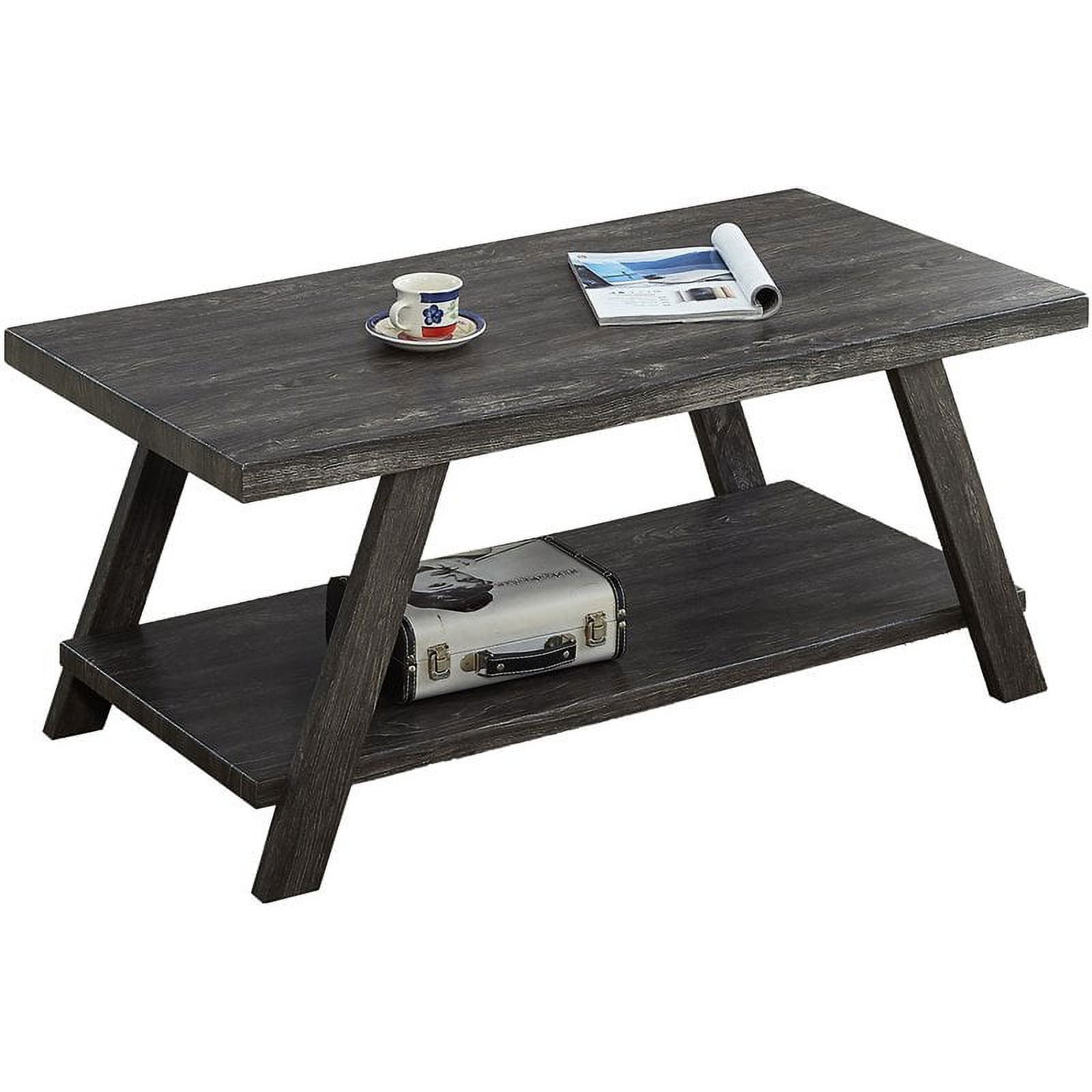 Current Pemberly Row Replicated Wood Coffee Table In Charcoal Finish – Walmart Intended For Pemberly Row Replicated Wood Coffee Tables (Photo 1 of 10)
