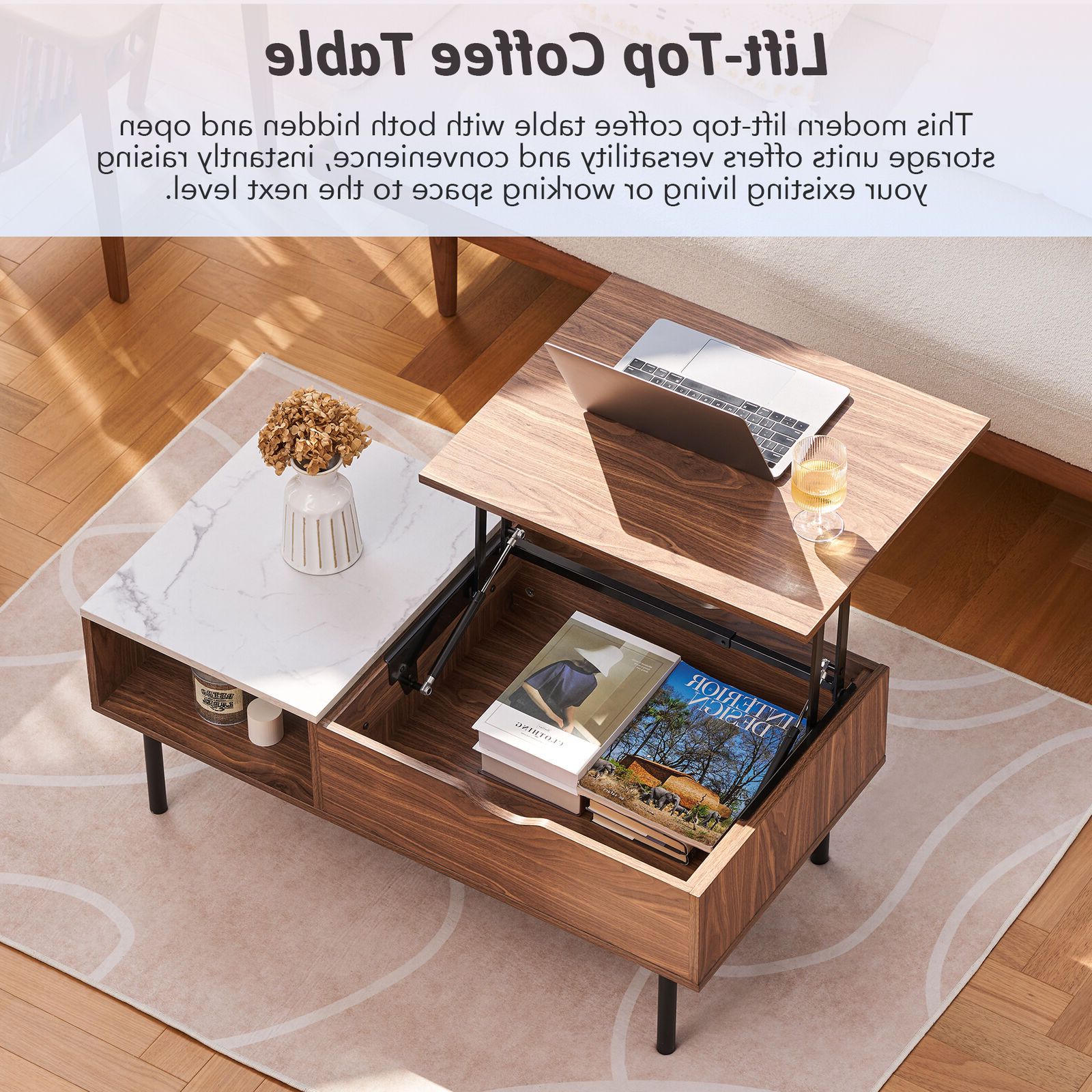 Ebay Regarding Latest Lift Top Coffee Tables With Hidden Storage Compartments (View 7 of 10)