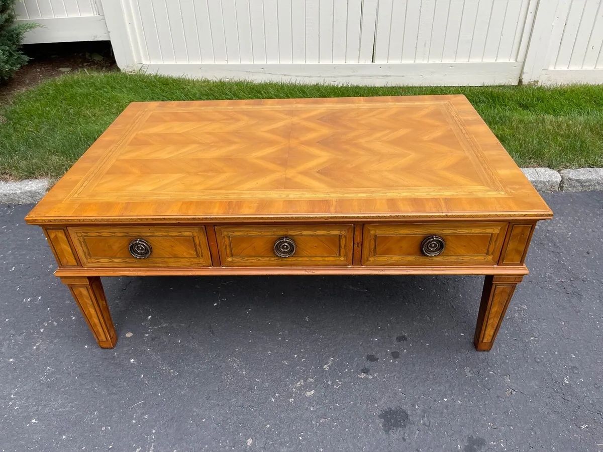 Ebay Throughout Trendy Pemberly Row Replicated Wood Coffee Tables (Photo 5 of 10)