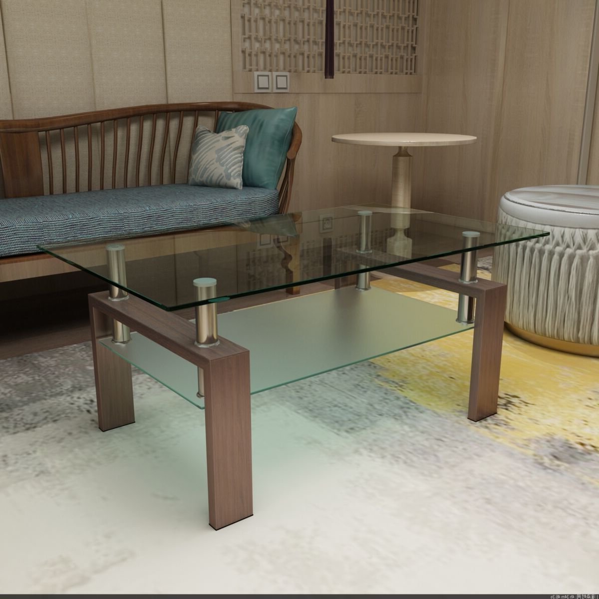 Ebay With Regard To Widely Used Clear Rectangle Center Coffee Tables (Photo 10 of 10)