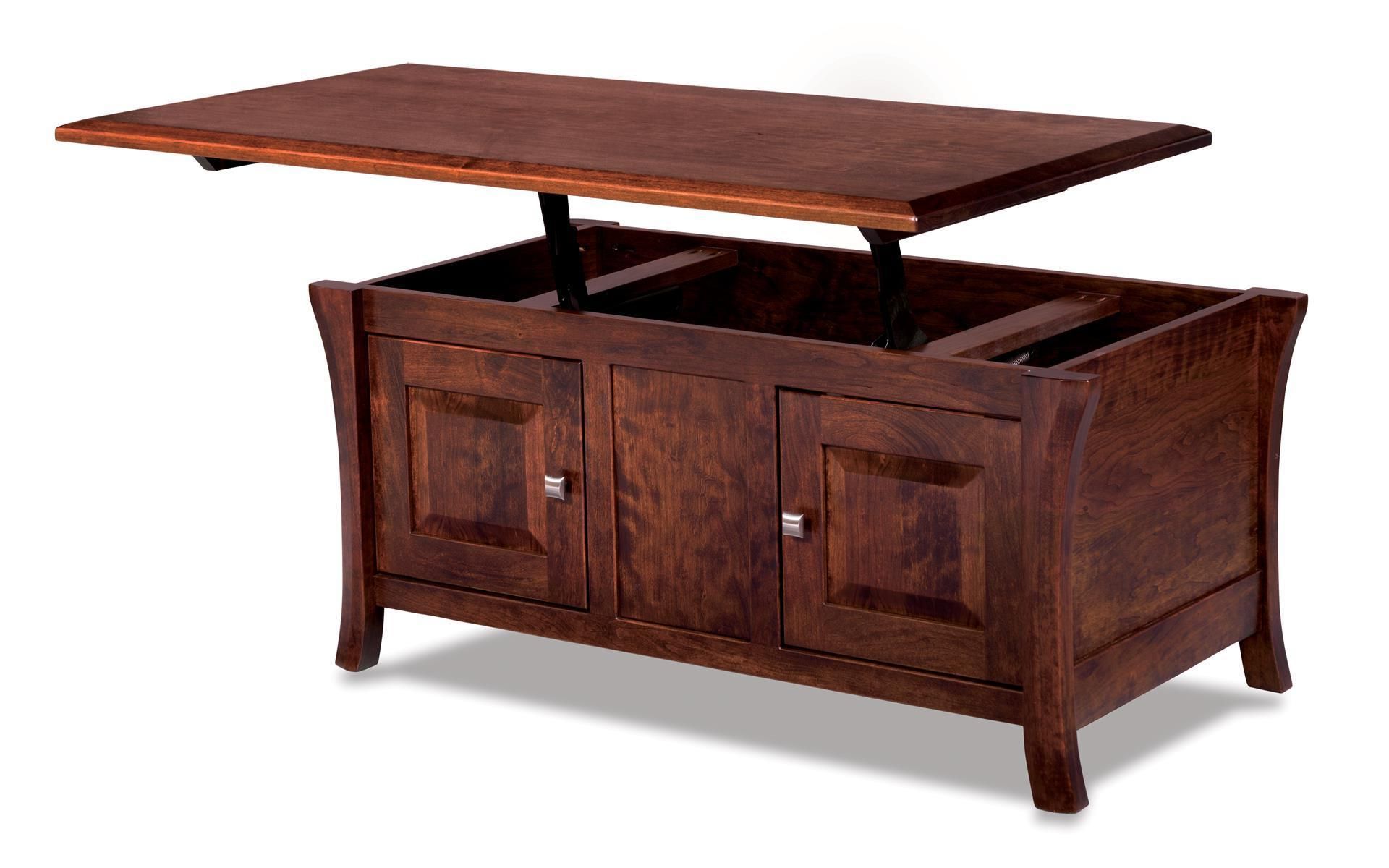 Favorite Wood Lift Top Coffee Tables Throughout 45" Lift Top Coffee Table Cabinet From Dutchcrafters Amish Furniture (View 3 of 10)